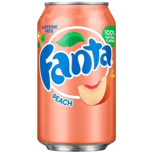 Fanta Peach Soda 355ml (Damaged Can) - Candy Mail UK