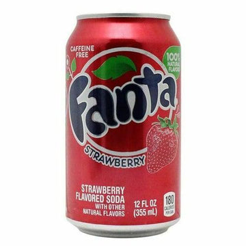 Fanta Strawberry Soda 355ml (Damaged Can) (Best Before 02/06/23) - Candy Mail UK