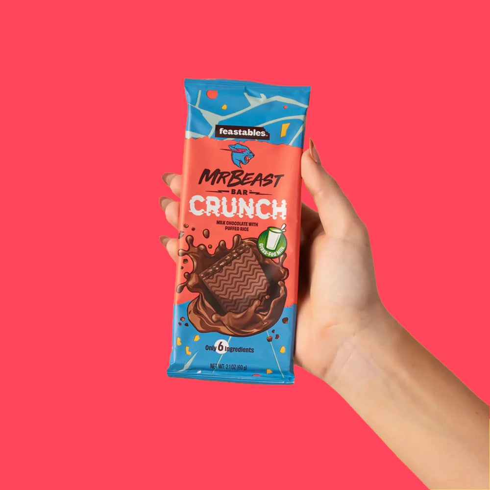 Feastables Mr Beast Bar Crunch Chocolate 60g (Broken Chocolate) - Candy Mail UK