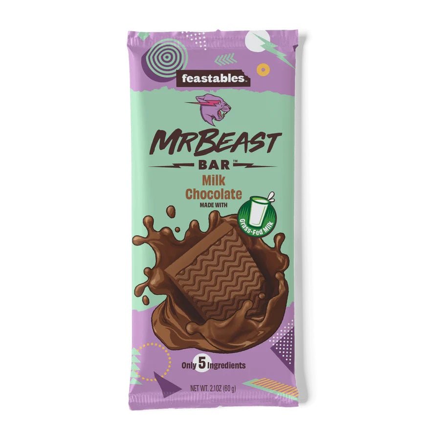 Feastables Mr Beast Bar Milk Chocolate 60g - Candy Mail UK