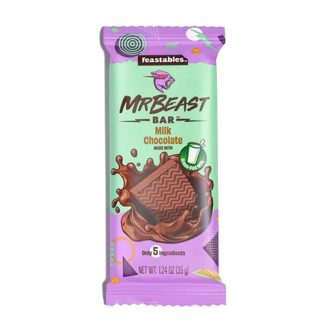 Feastables Mr Beast Bar Milk Chocolate Mini Bar 35g - Candy Mail UK