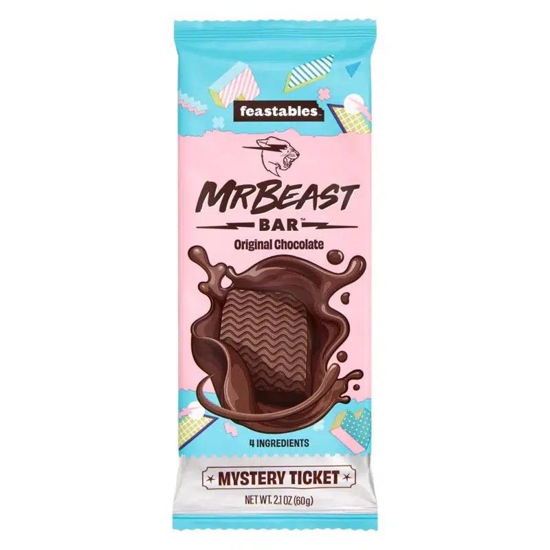 Feastables Mr Beast Bar Original Chocolate 60g (1 Per Customer) - Candy Mail UK