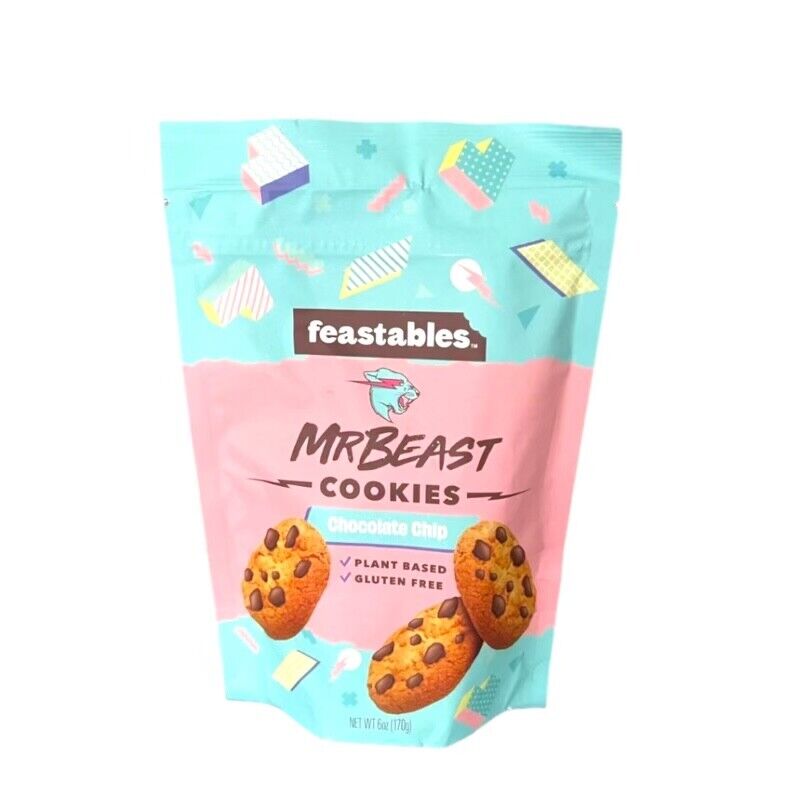Feastables Mr Beast Cookies Chocolate Chip 170g - Candy Mail UK