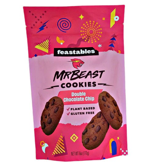 Feastables Mr Beast Cookies Double Chocolate Chip 170g - Candy Mail UK