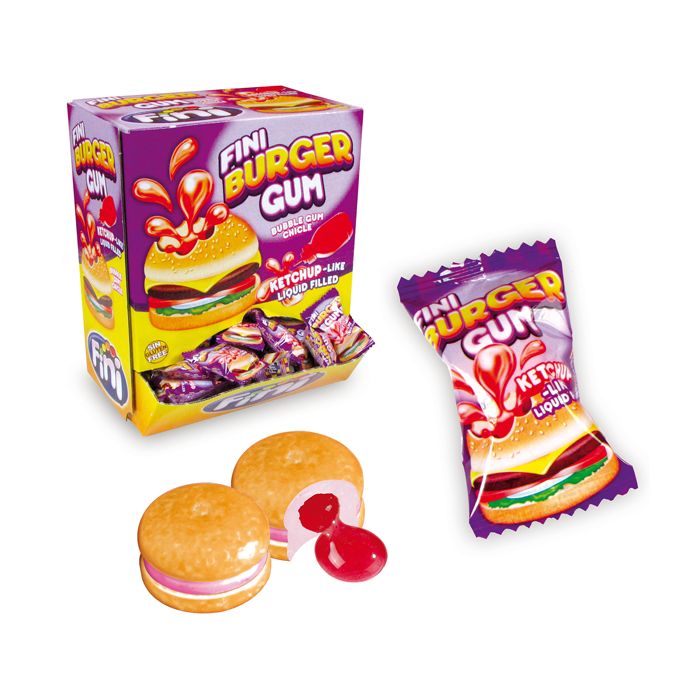 Fini Burger Bubblegum 4 pieces - Candy Mail UK