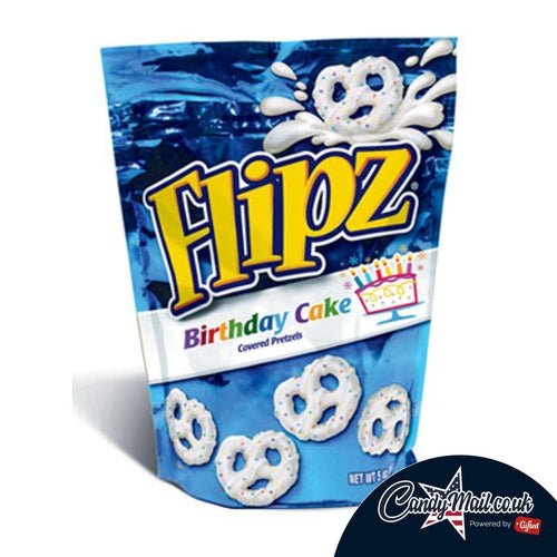 Flipz Birthday Cake Pretzels 141g - Candy Mail UK