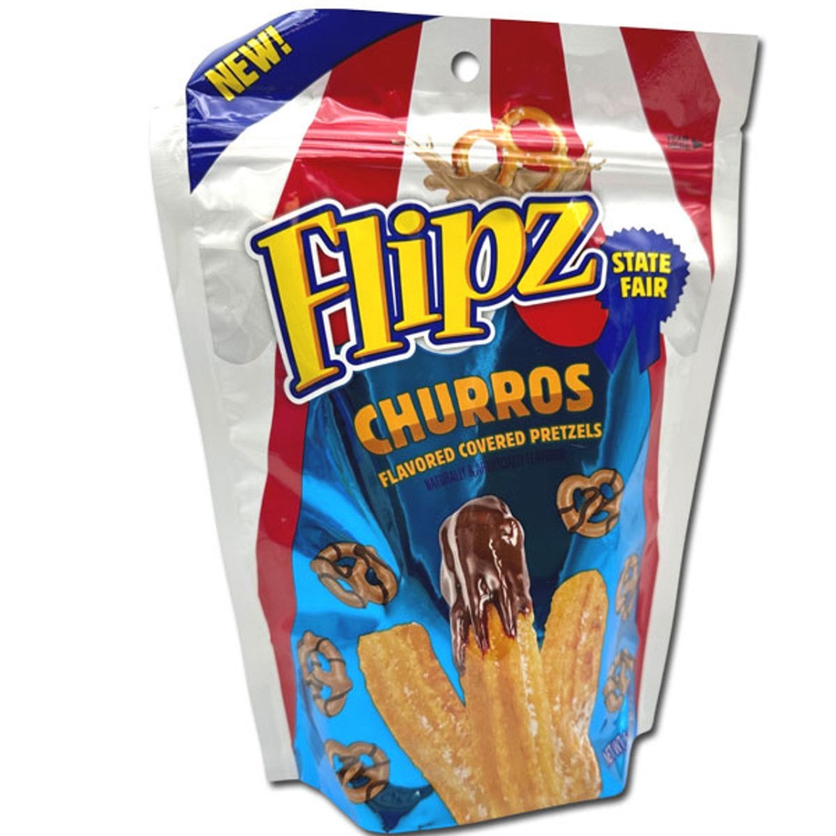 Flipz Churros Flavoured covered Pretzels 184g - Candy Mail UK