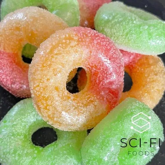 Freeze Dried Apple and Peach Rings 33g - Candy Mail UK