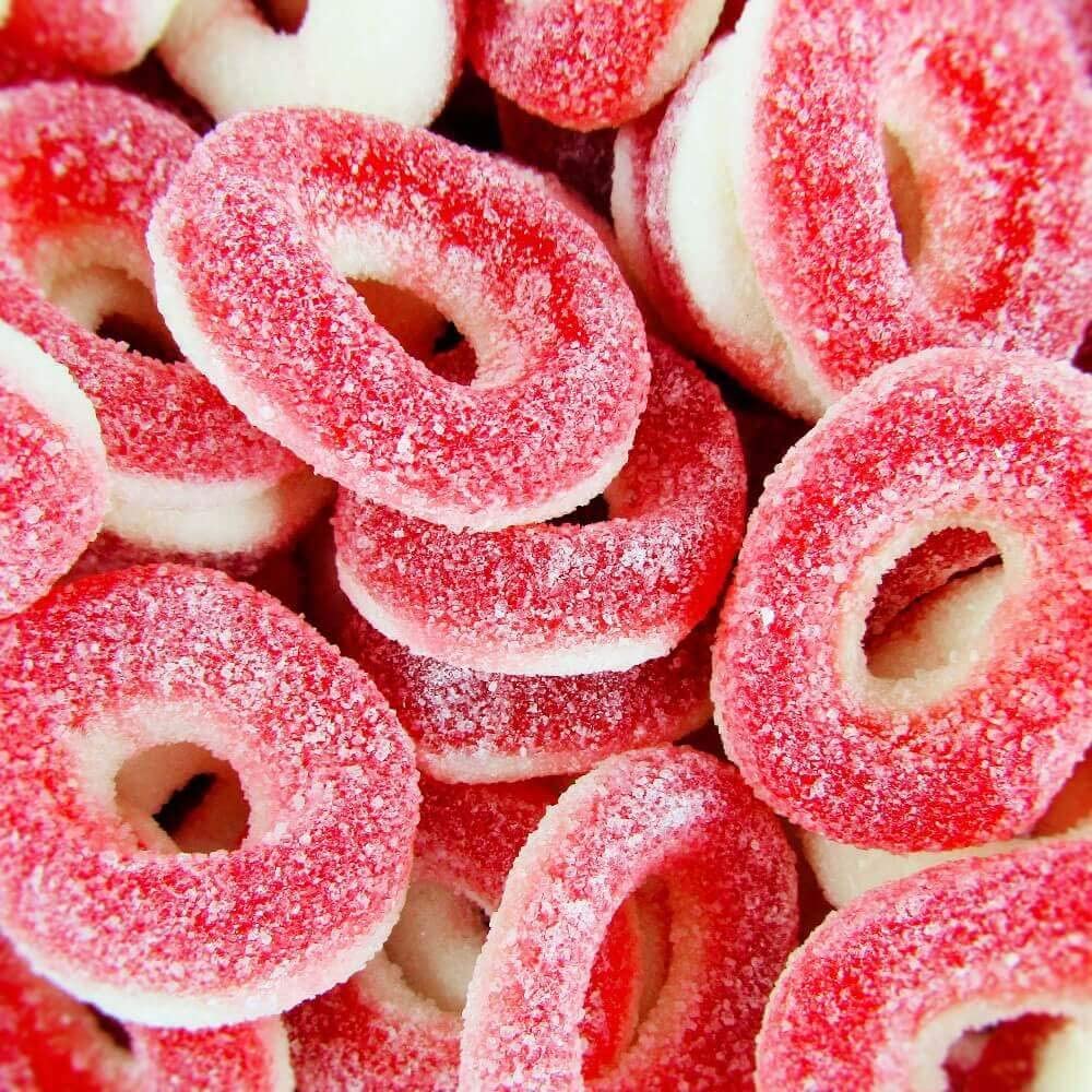 Freeze Dried Watermelon Rings Sweet Sour Crunchy Candy - Candy Mail UK