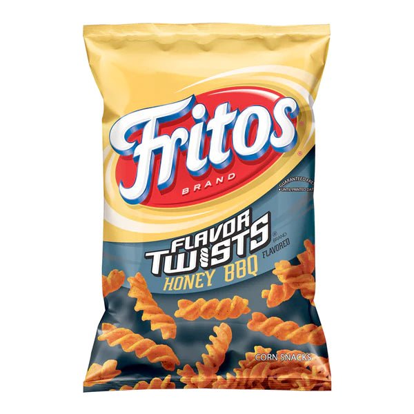 Fritos Flavour Twists Honey BBQ 127g Best Before 31st Jan 2023 - Candy Mail UK