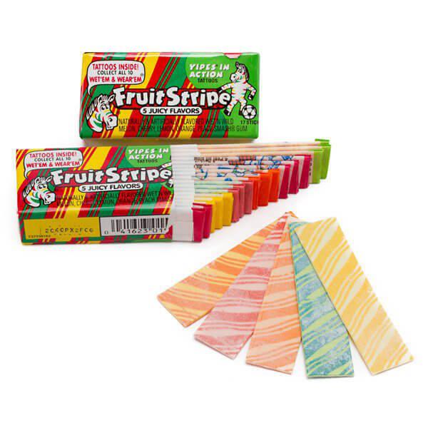 Fruit Stripe Gum 51g Best Before May 2023 - Candy Mail UK