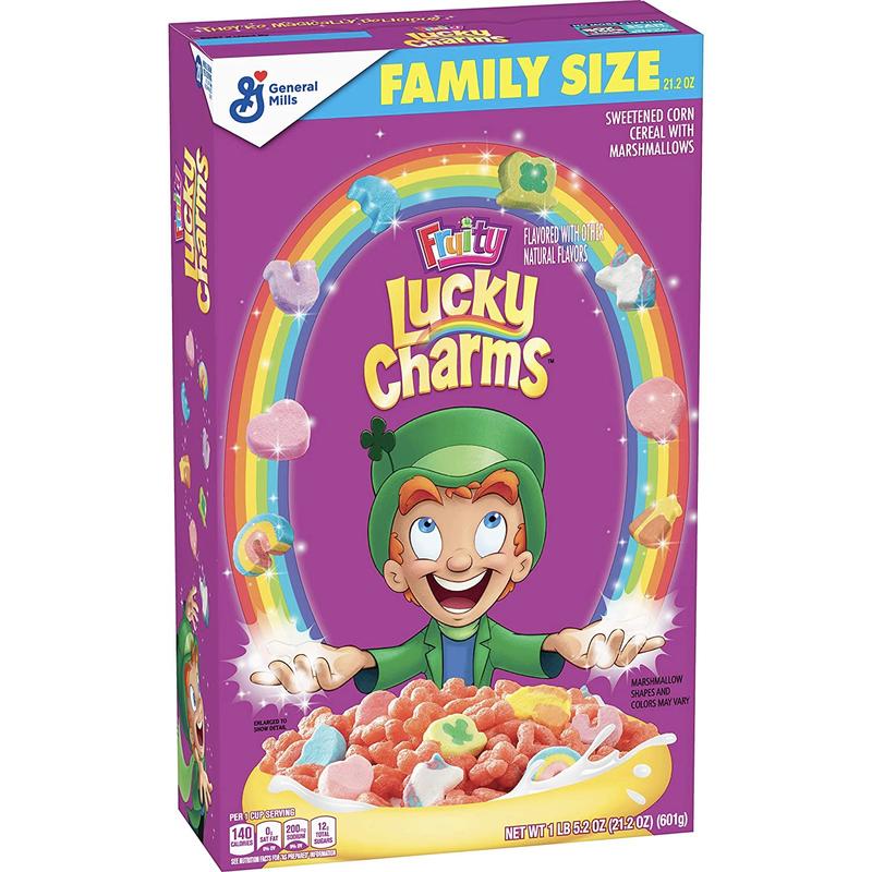 Fruity Lucky Charms Family Pack 601g - Candy Mail UK