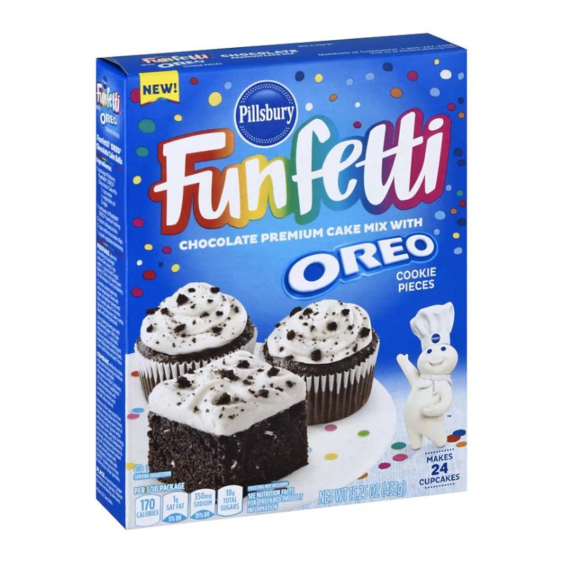 Funfetti Chocolate Cake Mix with Oreo 432g - Candy Mail UK