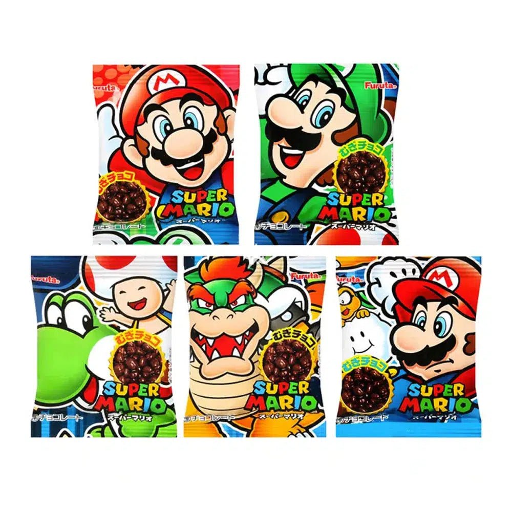 Furuta Super Mario Barley Chocolate 5 Packs 55g - Candy Mail UK