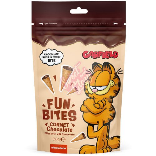 Garfield Fun Bites Cornet Chocolate 60g - Candy Mail UK