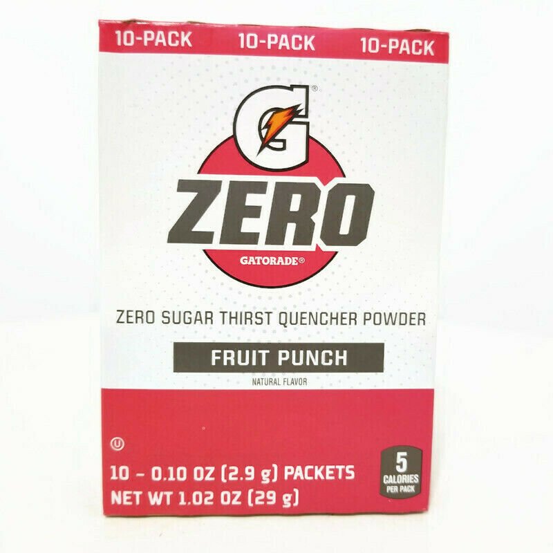 Gatorade Zero Fruit Punch Thirst Quencher Powder 27g - Candy Mail UK
