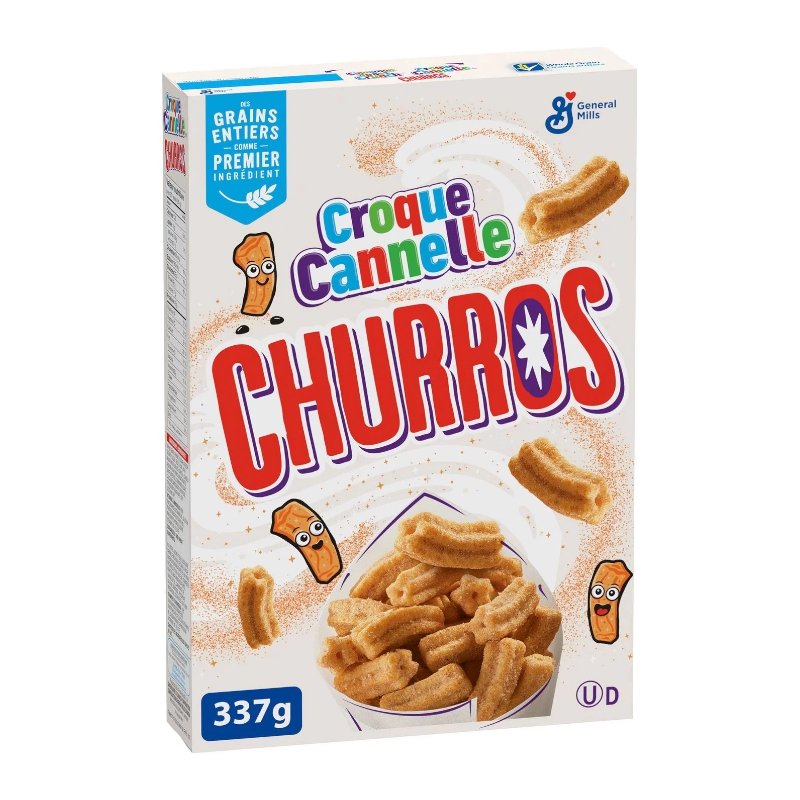 Gen Mills Cinnamon Crunch Churros Cereal (Canada) 337g - Candy Mail UK