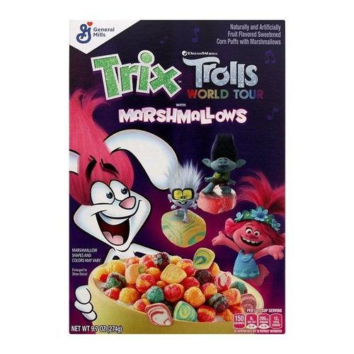 General Mills Trix Trolls with Marshmallows 274g - Candy Mail UK