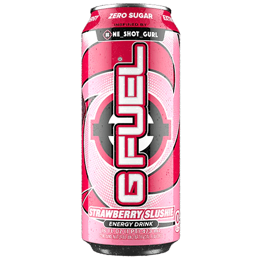 GFuel One_Shot_Gurl Strawberry Slushie Energy Drink 473ml - Candy Mail UK