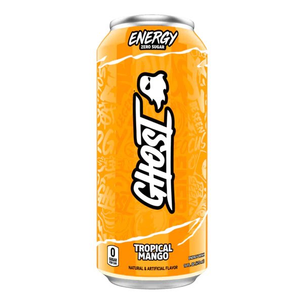Ghost Energy Tropical Mango 473ml (Damaged Can) - Candy Mail UK