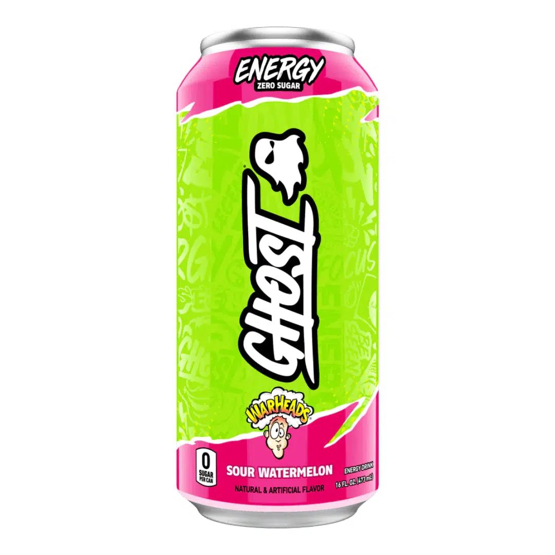Ghost Energy Warheads Sour Watermelon 473ml - Candy Mail UK