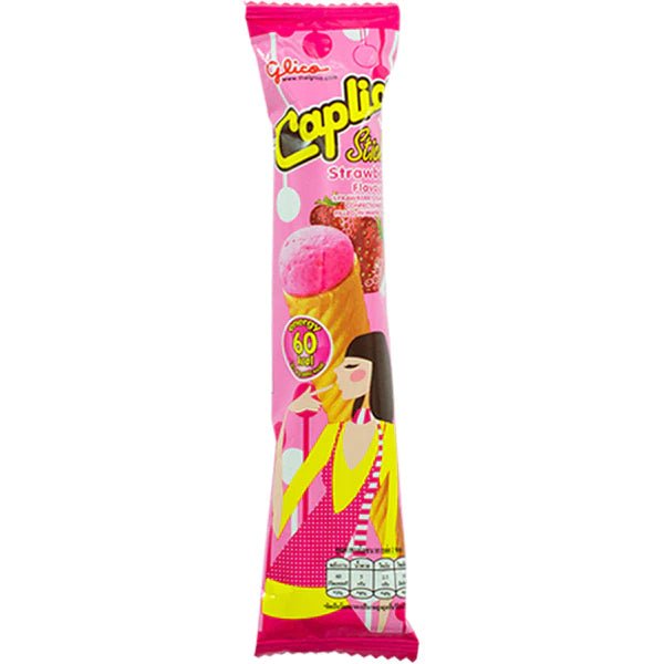 Glico Caplico Stick Strawberry Flavour 11g - Candy Mail UK