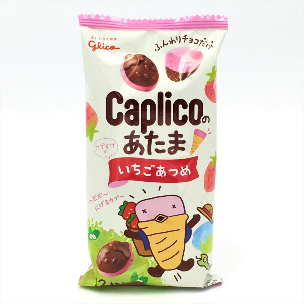 Glico Caplico Top Strawberry Flavour 30g - Candy Mail UK