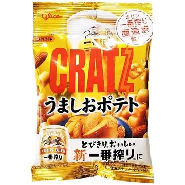 Glico Cratz Salt Potato and Almond Snack 42g Best Before March 2022 - Candy Mail UK