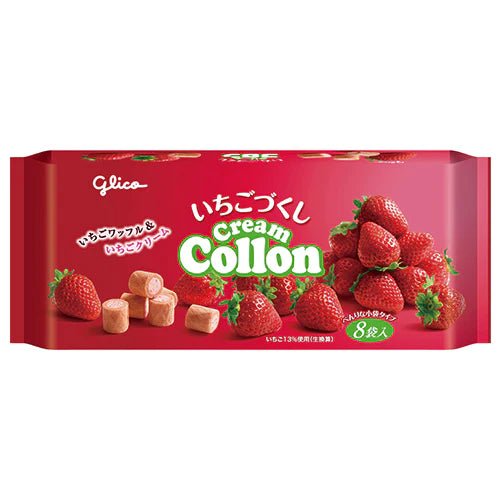 Glico Strawberry Cream Collon 108g - Candy Mail UK