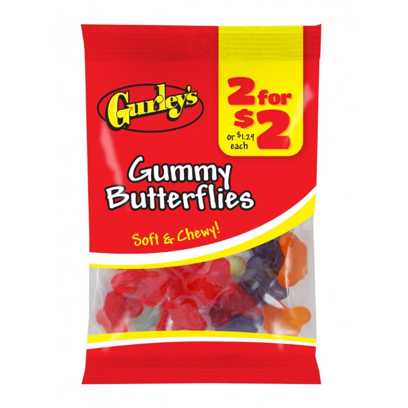 Gurley's Gummy Butterflies 71g - Candy Mail UK