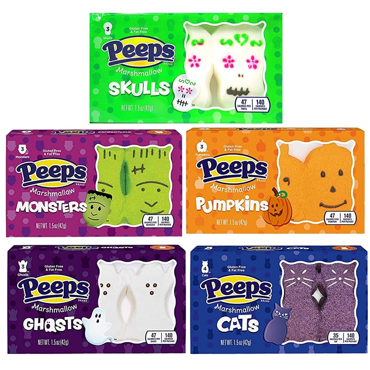 Halloween Peeps Bundle 5 Pack - Candy Mail UK