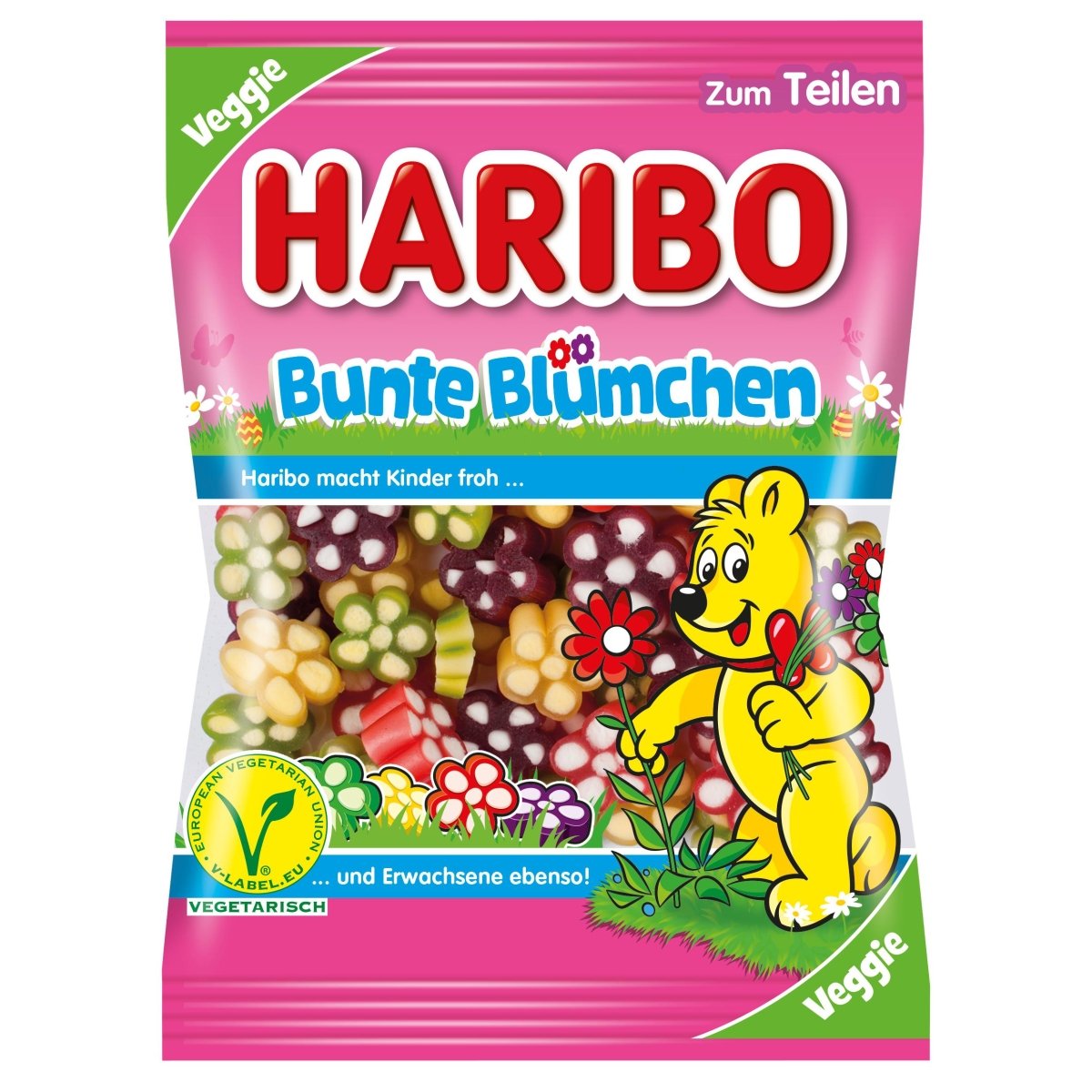 Haribo Bunte Blumchen (Germany) 175g - Candy Mail UK