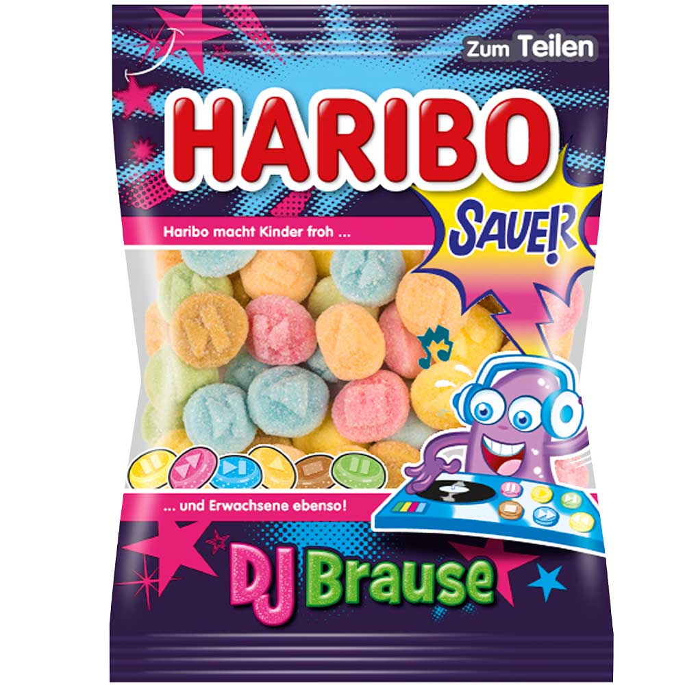 Haribo DJ Brause Sauer (Germany) 200g - Candy Mail UK