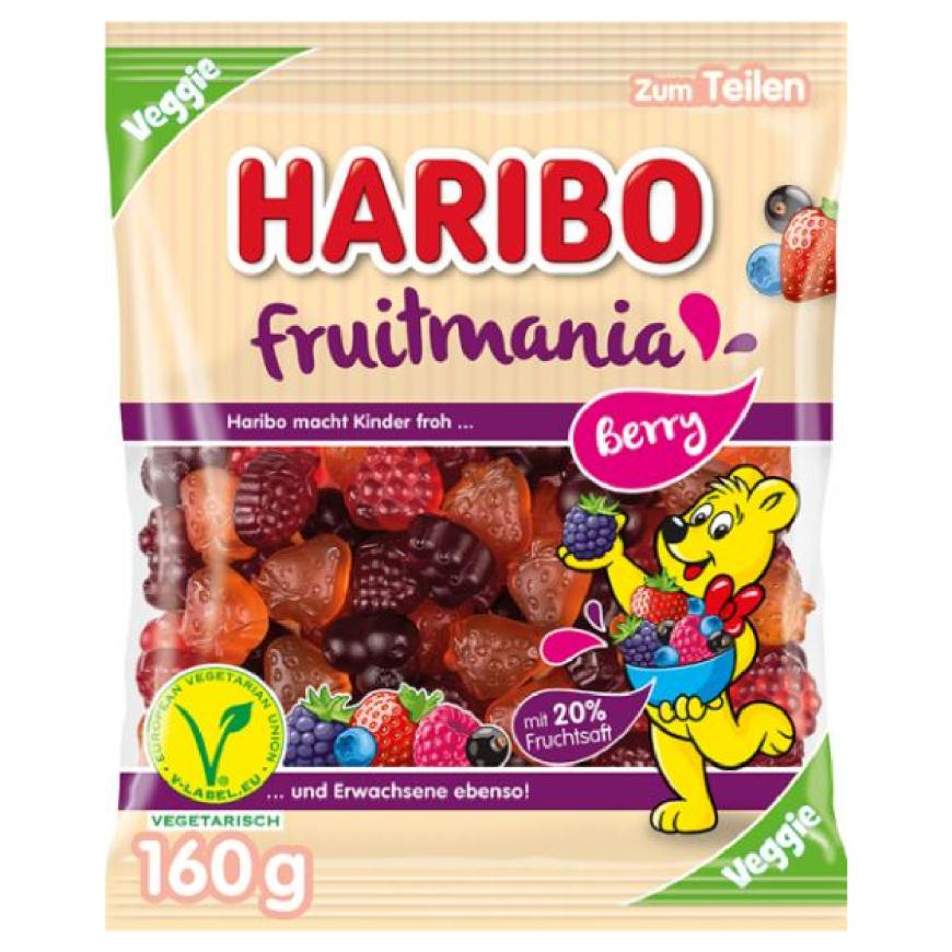Haribo Fruitmania Berries Veggie (Germany) 160g - Candy Mail UK