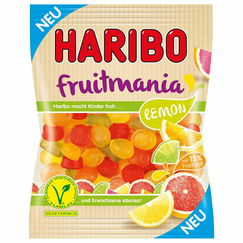 Haribo Fruitmania Lemon (Germany) 175g - Candy Mail UK