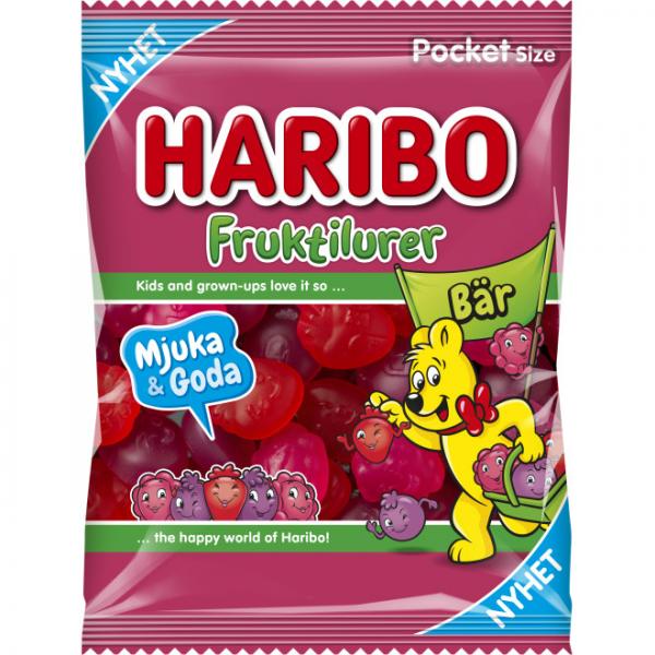 Haribo Fruktilurer Bar (Sweden) 80g - Candy Mail UK