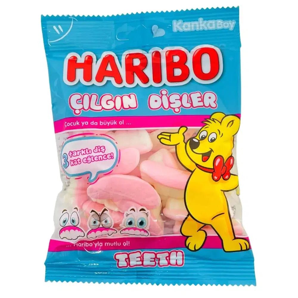 Haribo Gummy Teeth (Halal) 80g - Candy Mail UK