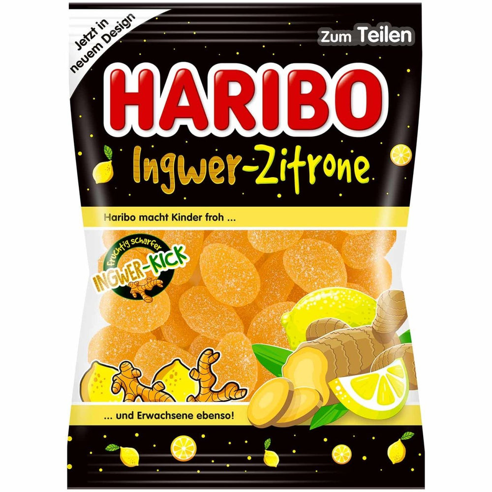 Haribo Ingwer-Zitrone (Germany) 160g - Candy Mail UK