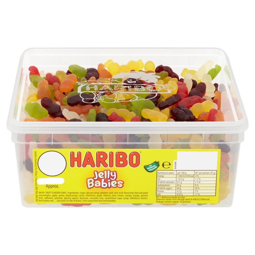 Haribo Jelly Babies Tub 675g - Candy Mail UK