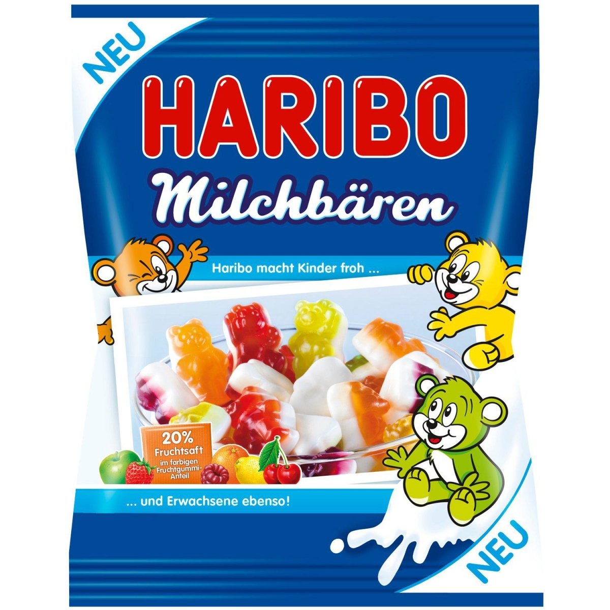 Haribo Milkbears (Germany) 160g - Candy Mail UK