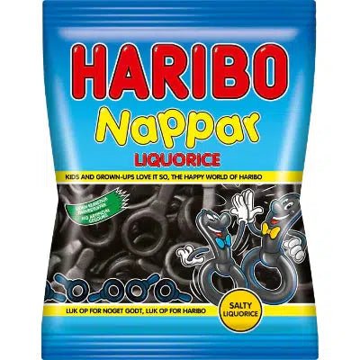 Haribo Pacifiers Liquorice (Sweden) 80g - Candy Mail UK