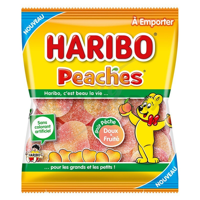 Haribo Peaches (France) 120g - Candy Mail UK