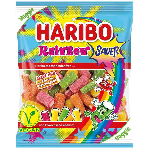 Haribo Rainbow Saure Veggie Germany) 160g - Candy Mail UK