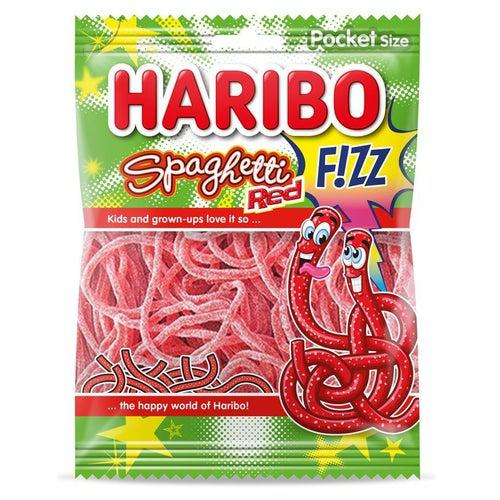 Haribo Red Spaghetti Fizz 70g - Candy Mail UK