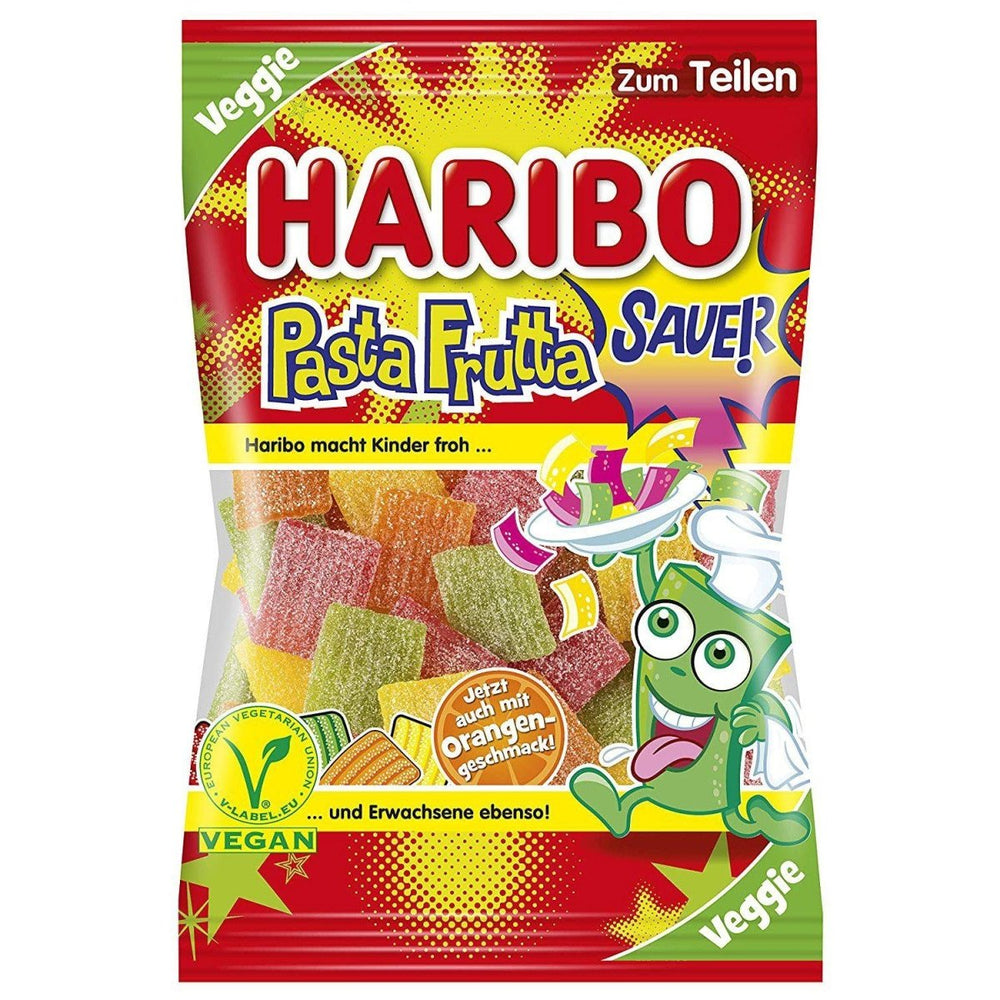 Haribo Sour Fruit Pasta (Germany) 175g - Candy Mail UK