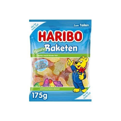 Haribo Sour Rockets (Germany) 175g - Candy Mail UK