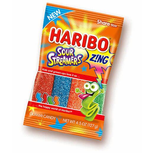 Haribo Sour Streamers (USA) 127g - Candy Mail UK