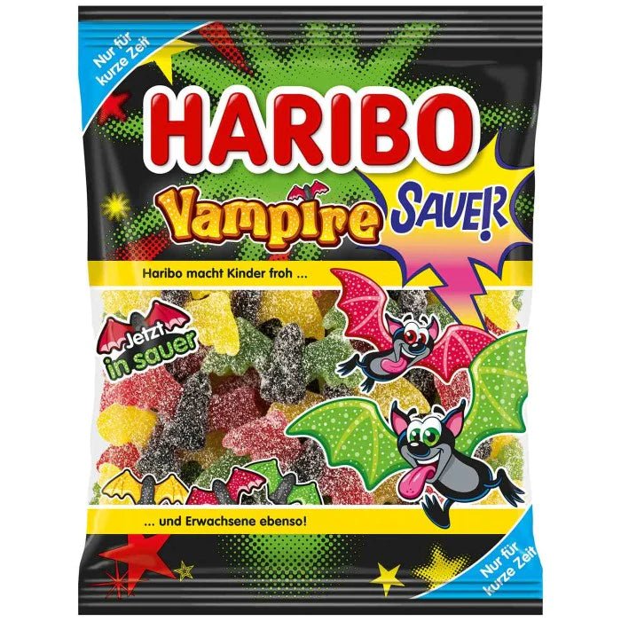 Haribo Sour Vampires (Germany) 175g - Candy Mail UK