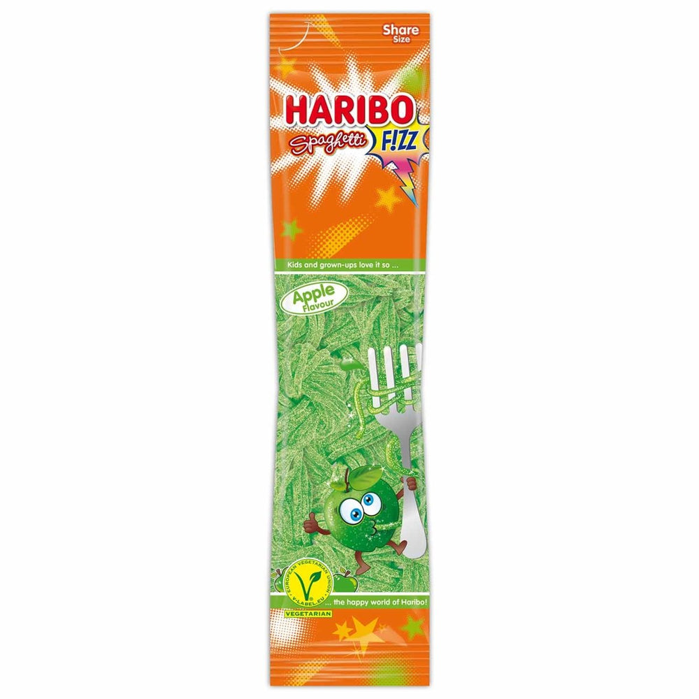 Haribo Spaghetti Fizz Apple (Germany) 200g - Candy Mail UK