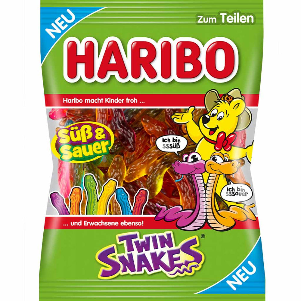 Haribo Twin Snakes (Germany) 175g - Candy Mail UK